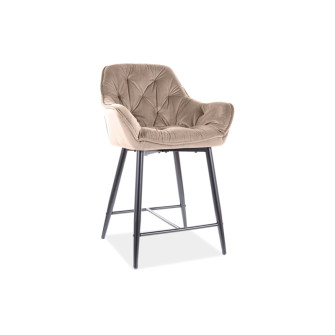 Taburete de media barra Karsten H-2 (Velvet)